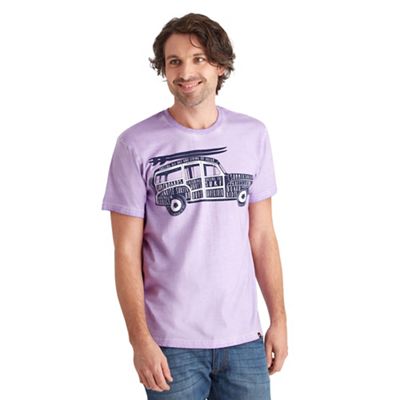 Lilac sunrise surfer t-shirt
